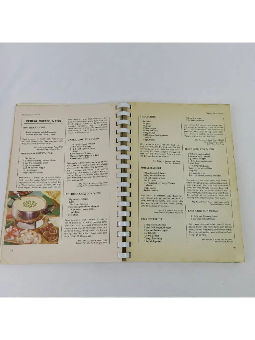 Recipes on Parade Fondue and Buffet Military Officers' Wives Cook Book 1972